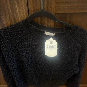 Altar'd State Black Crew Neck Sweater